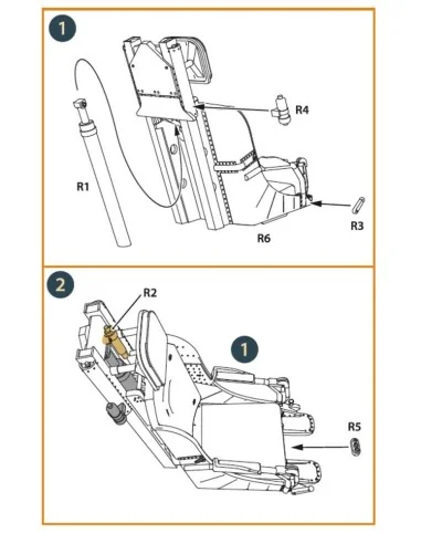 [NO_DESC] F-86A Ejection seat early for CP kits, 1/48 - Clear Prop ...