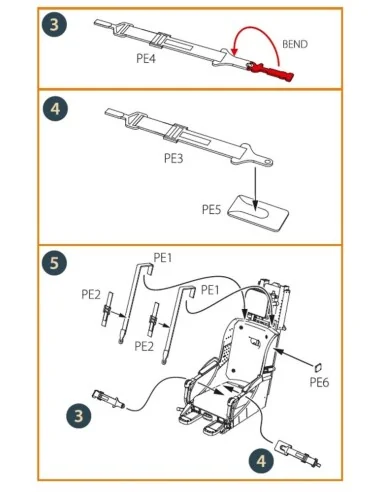 F-86A Ejection seat early for CP kits, 1/48 - Clear Prop Accessorie...