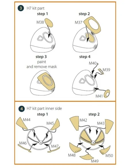 [NO_DESC] B-26B Marauder double-sided painting mask for ICM kit, 1/...