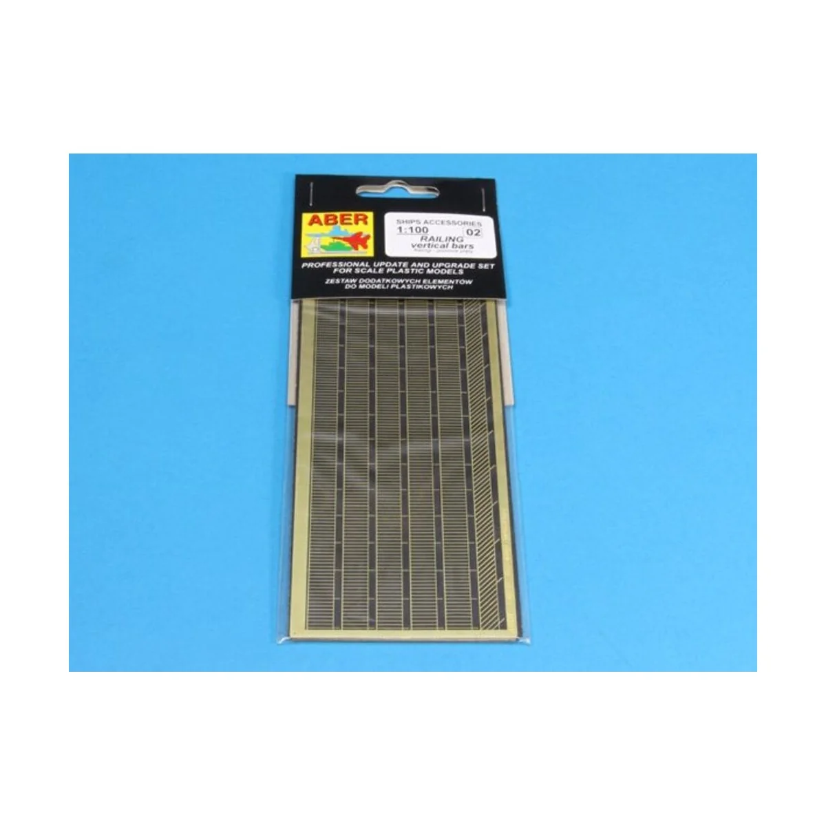 Ships railing -vertical bars, 1/100 - Aber Models RE-100-02 Ships railing -vertical bars, 1/100 - Aber Models RE-100-02