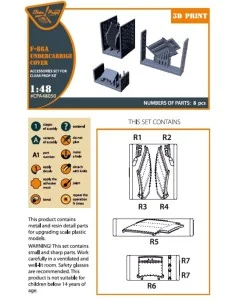 F-86A undercarriage covers for CP kits, 1/48 - Clear Prop Accessori... 2