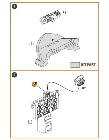 Mk.18, A-1 gun sights, 1/48 - Clear Prop Accessories CPA48053