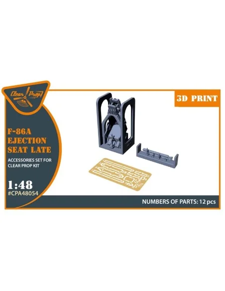 F-86A Ejection seat late for CP kits, 1/48 - Clear Prop Accessories...