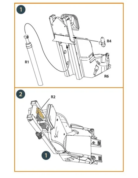 F-86A Ejection seat late for CP kits, 1/48 - Clear Prop Accessories...