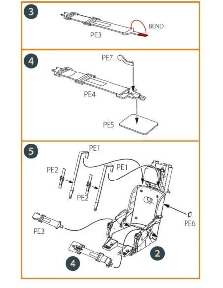 [NO_DESC] F-86A Ejection seat late for CP kits, 1/48 - Clear Prop A...