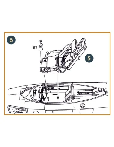 [NO_DESC] F-86A Ejection seat late for CP kits, 1/48 - Clear Prop A...