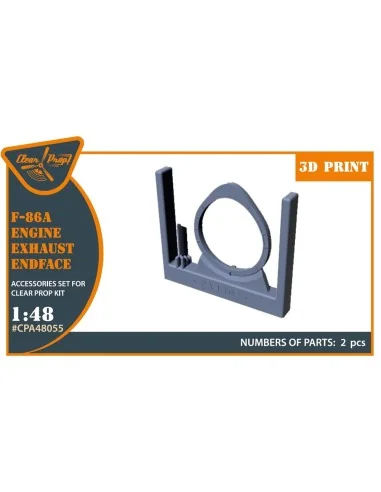 F-86A engine exhaust endface for CP kits, 1/48 - Clear Prop Accesso...