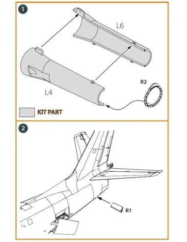 F-86A engine exhaust endface for CP kits, 1/48 - Clear Prop Accesso...