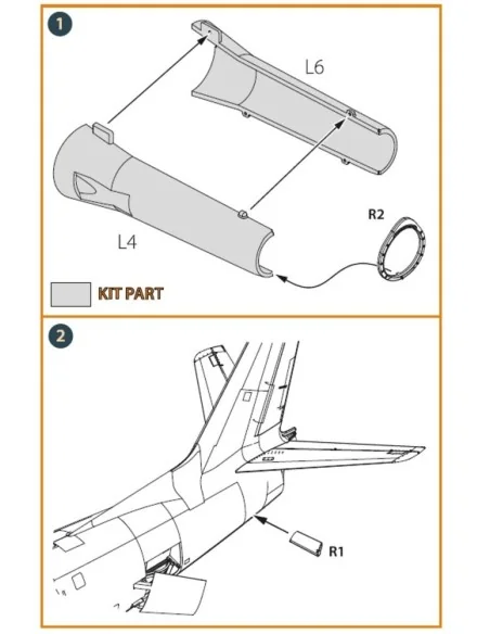 [NO_DESC] F-86A engine exhaust endface for CP kits, 1/48 - Clear Pr...