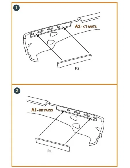 Morane-Saulnier exhausts for Dora Wings kit, 1/48 - Clear Prop Acce...