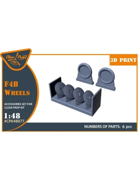 [NO_DESC] F4B Wheels set for CP kits, 1/48 - Clear Prop Accessories...