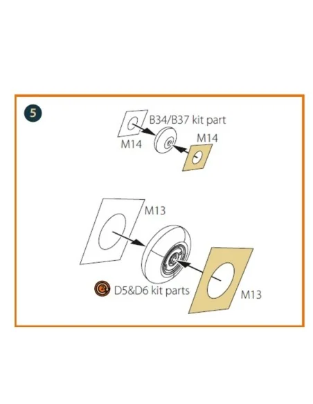 Hs 129B2/3 double-sided painting mask for Takom kit, 1/48 - Clear P...