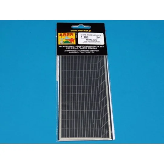 Railing four horizontal bars - Aber Models RE-100-04