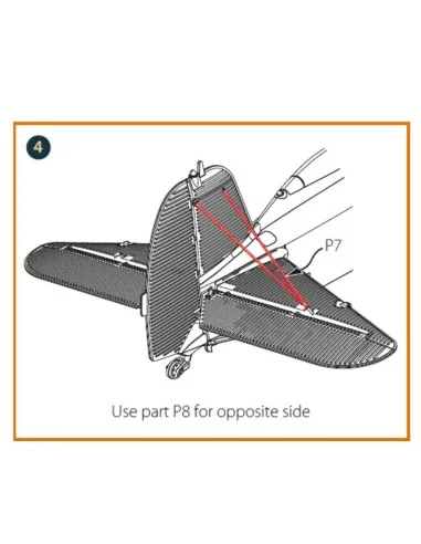 [NO_DESC] F4B-3/4 Strubs for CP kits, 1/48 - Clear Prop Accessories...
