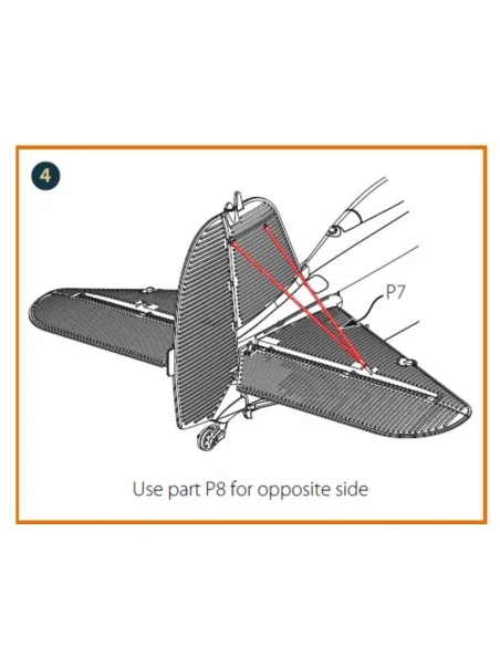 [NO_DESC] F4B-3/4 Strubs for CP kits, 1/48 - Clear Prop Accessories...