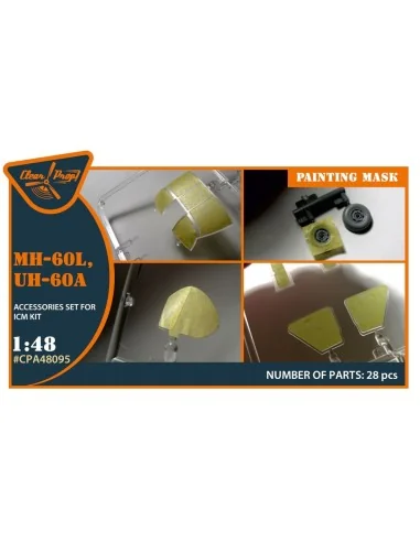 [NO_DESC] UH-60A, MH-60L painting mask for ICM kit, 1/48 - Clear Pr...