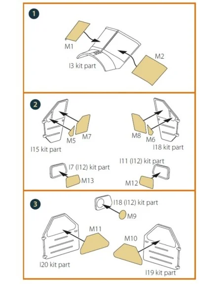 DHC-2 Beaver painting mask for Dora Wings kit, 1/48 - Clear Prop Ac...