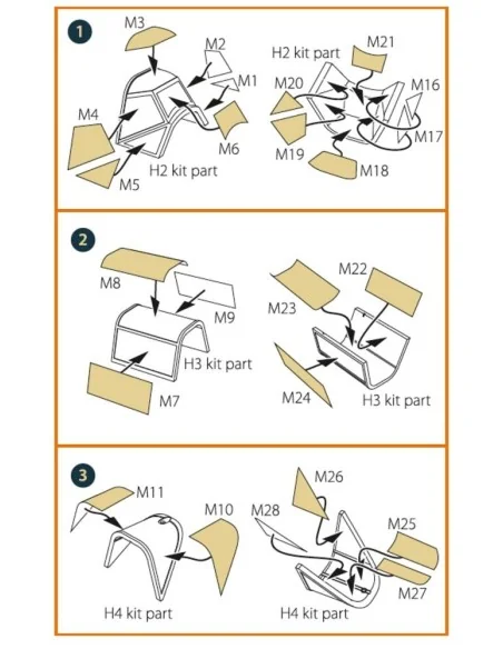 [NO_DESC] Bf-109E-1/3/3a double-sided painting mask for Wingsy Kits...