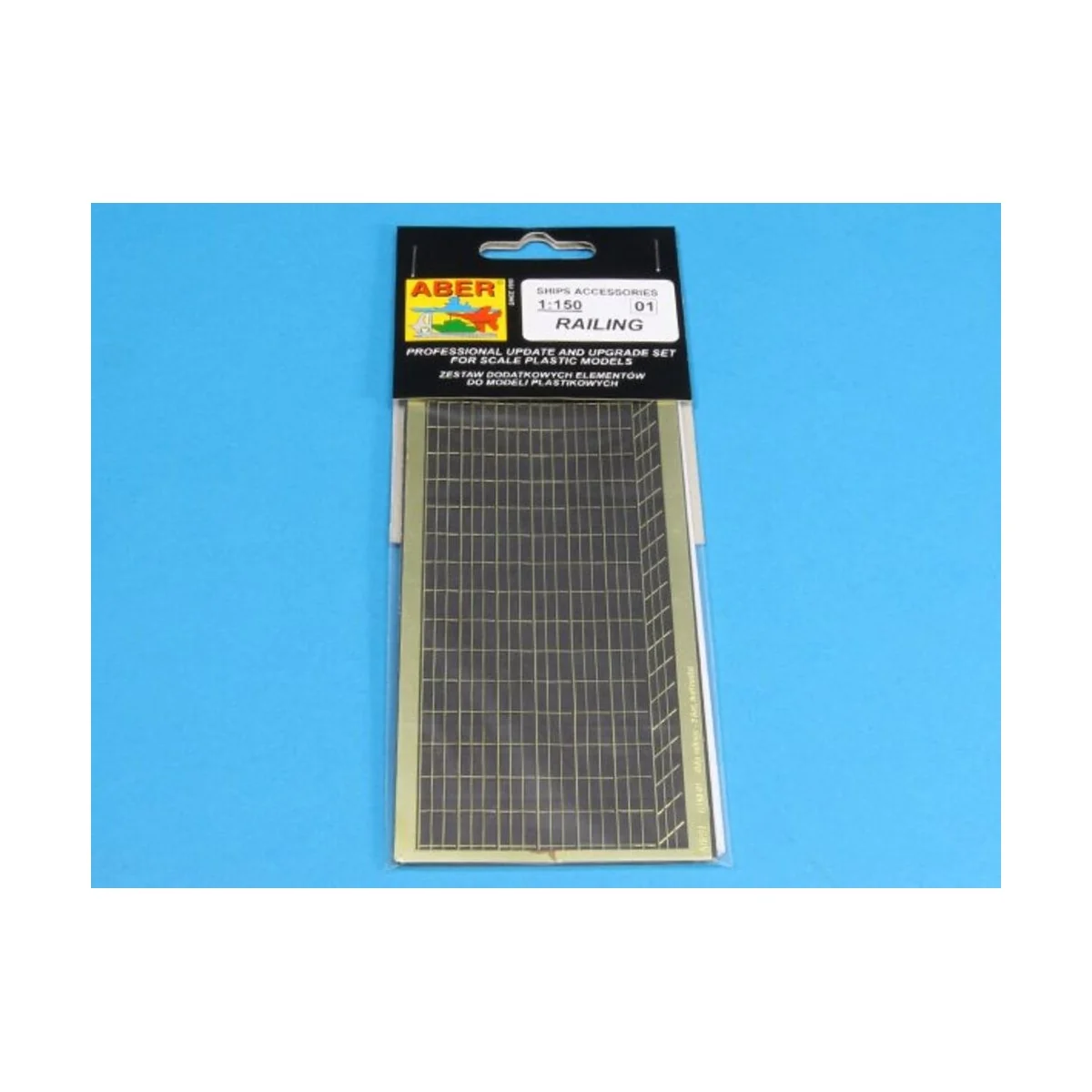 Railing 3 bar, horizontal, 1/150 - Aber Models RE-150-01 Railing 3 bar, horizontal, 1/150 - Aber Models RE-150-01