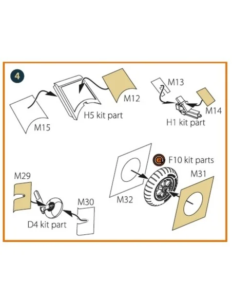 [NO_DESC] Bf-109E-1/3/3a double-sided painting mask for Wingsy Kits...