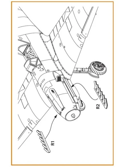 Bf-109E exhausts for Wingsy Kits, 1/48 - Clear Prop Accessories CPA...