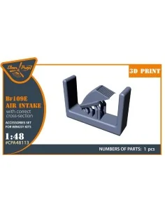 Bf-109E air intake for Wingsy Kits, 1/48 - Clear Prop Accessories C...