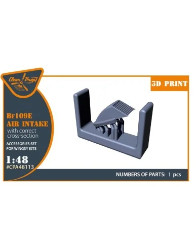 Bf-109E air intake for Wingsy Kits, 1/48 - Clear Prop Accessories C...