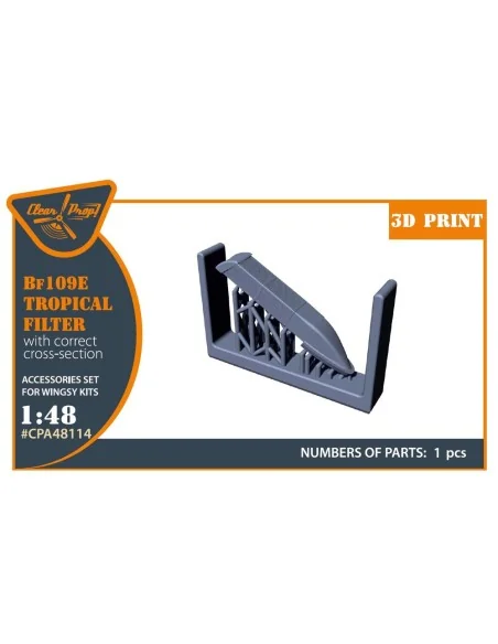 Bf-109E tropical filter for Wingsy Kits, 1/48 - Clear Prop Accessor...