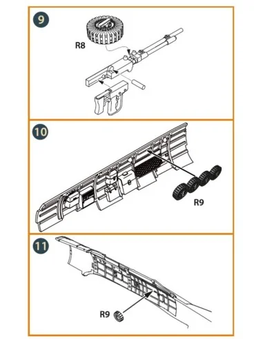 D3A2 VAL interior set for Wingsy Kits, 1/48 - Clear Prop Accessorie...