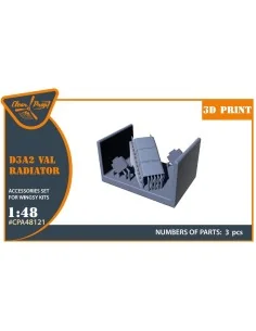 D3A2 VAL radiator set for Wingsy Kits, 1/48 - Clear Prop Accessorie...
