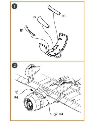 [NO_DESC] D3A2 VAL air intake exhaust for Wingsy Kits, 1/48 - Clear...