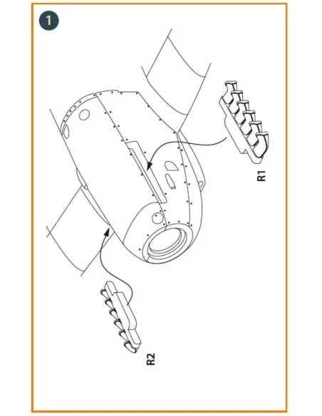 [NO_DESC] Spitfire Tr.9 exhausts for Airfix kit, 1/48 - Clear Prop ...