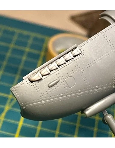 Spitfire Tr.9 exhausts for Airfix kit, 1/48 - Clear Prop Accessorie...