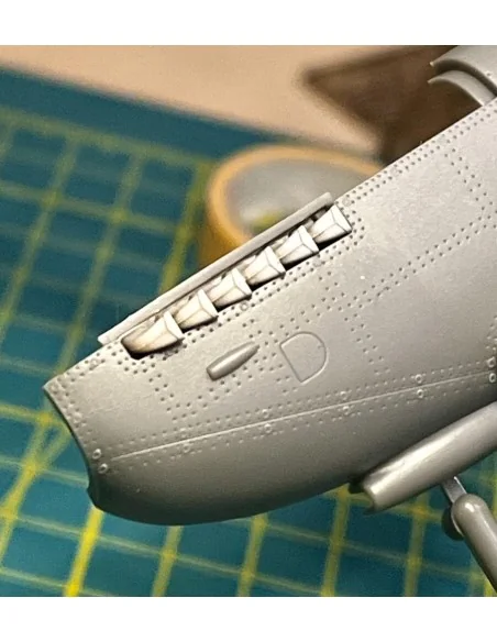 Spitfire Tr.9 exhausts for Airfix kit, 1/48 - Clear Prop Accessorie...