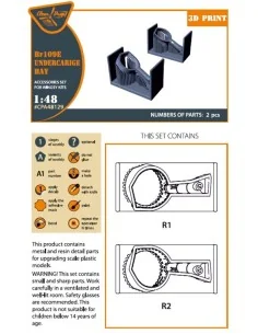 [NO_DESC] Bf-109E wheel bay for Wingsy Kits, 1/48 - Clear Prop Acce... 2