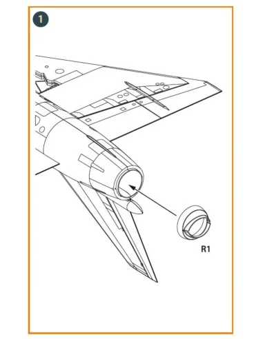 Fairey Delta 2 Exhaust for Dora Wings, 1/48 - Clear Prop Accessorie...