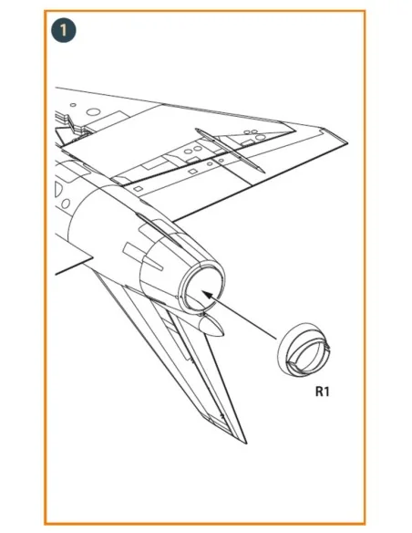 Fairey Delta 2 Exhaust for Dora Wings, 1/48 - Clear Prop Accessorie...