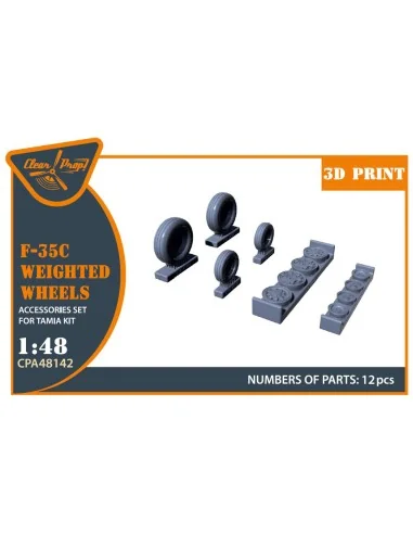 F-35? wheel set, 1/48 - Clear Prop Accessories CPA48142