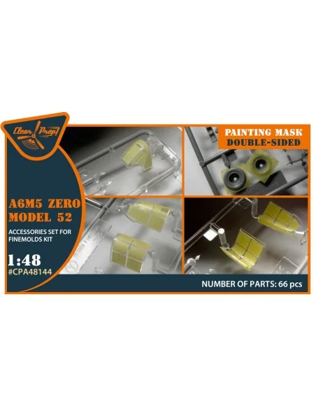Zero A6M5a Model 52 double-sided painting mask for Fine Molds, 1/48...