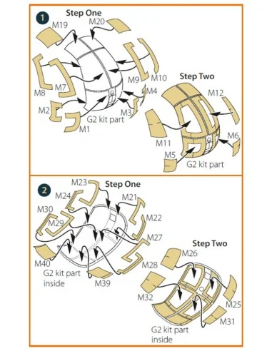 [NO_DESC] MH-6/AH-6J double-sided painting mask for ICM, 1/48 - Cle...