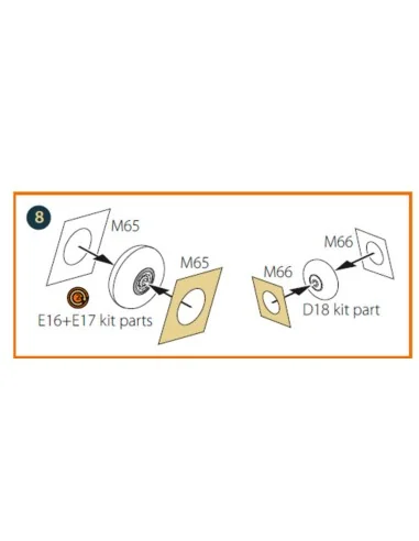 [NO_DESC] HP.52 Hampden B.Mk.I painting mask for ICM, 1/48 - Clear ...