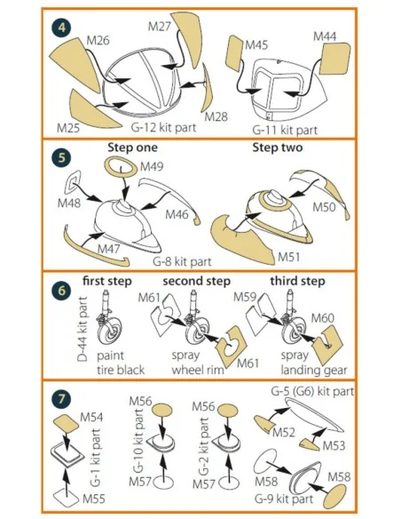 Beaufort Mk.IA painting mask for ICM, 1/48 - Clear Prop Accessories...