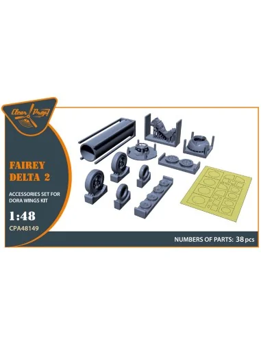 Fairey Delta 2 accessories set for Dora Wings, 1/48 - Clear Prop Ac...