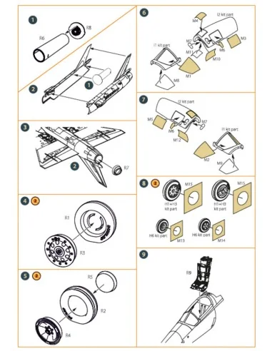 [NO_DESC] Fairey Delta 2 accessories set for Dora Wings, 1/48 - Cle...
