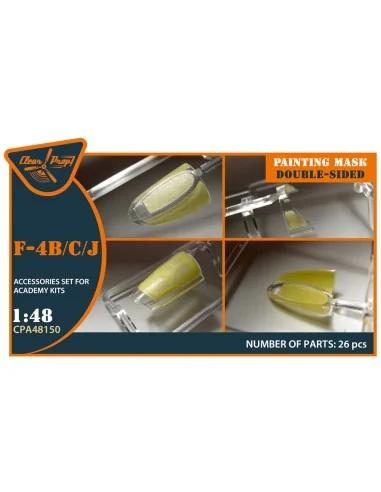 F-4B/C/J double-sided painting mask for Academy, 1/48 - Clear Prop ...