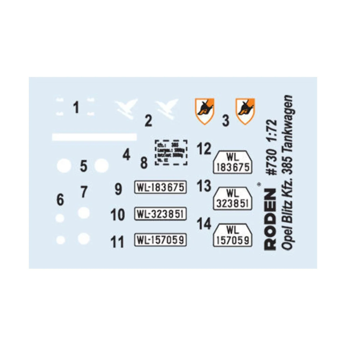 Opel Blitz Kfz.385 Tankwagen - Roden 730