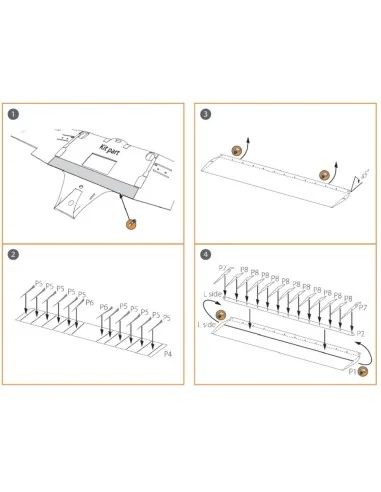 Ki-51 Sonia (all versions) PE landing flaps for CP kits CP72011/CP7...