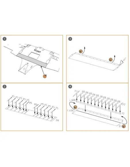 Ki-51 Sonia (all versions) PE landing flaps for CP kits CP72011/CP7...