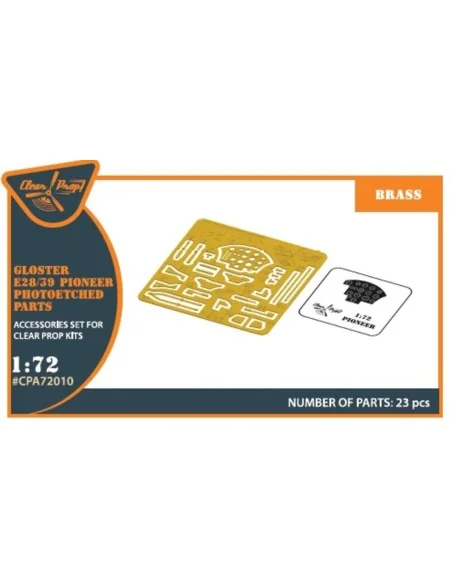 Gloster E28/39 Pioneer PE parts interior for CP kits CP72001/CP7200...