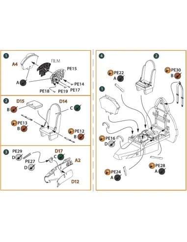 [NO_DESC] Gloster E28/39 Pioneer PE parts interior for CP kits CP72...